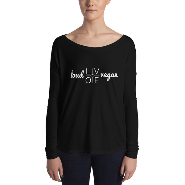 Loud Vegan LOVE Ladies Long Sleeve Tee