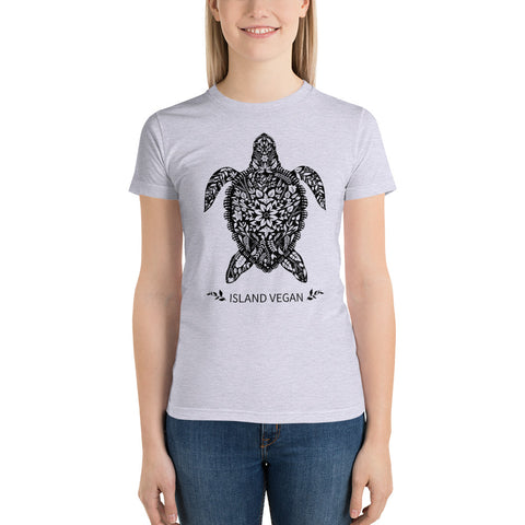 Vegan Island Turtle Short sleeve women's t-shirt