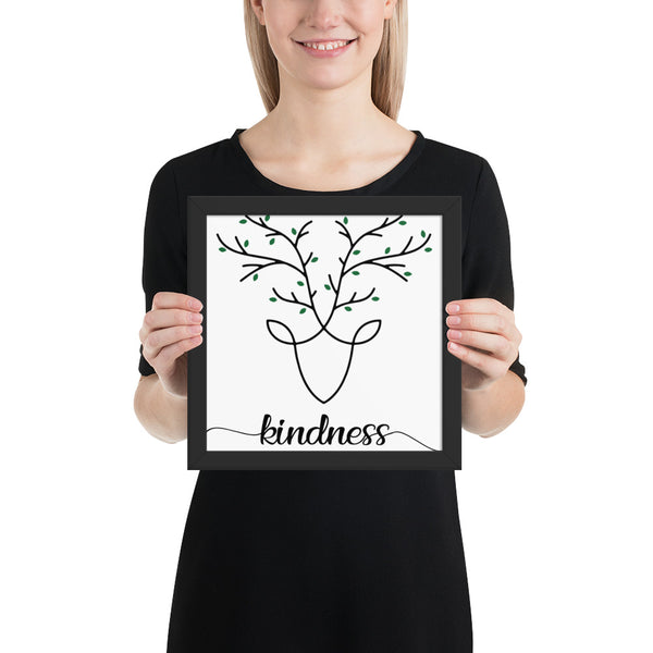 Kindness Framed photo paper poster