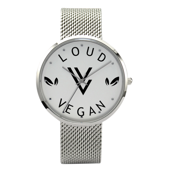 Loud Vegan 30 Meters Waterproof Quartz Fashion Watch With Casual Stainless Steel Band