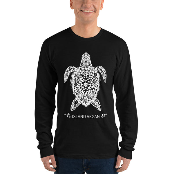 Loud Vegan Island Turtle Long Sleeve T-Shirt