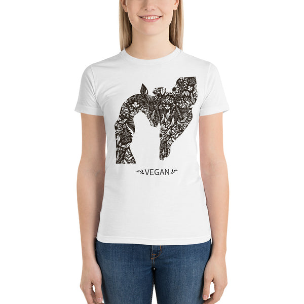 Loud Vegan Giraffe Short Sleeve Women's T-Shirt
