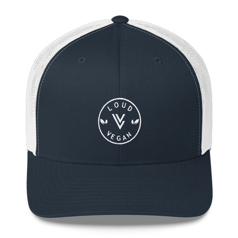 Loud Vegan Logo design - Dark Shade Trucker Cap