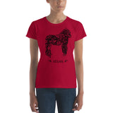 Women's short sleeve Gorilla Vegan Power  t-shirt