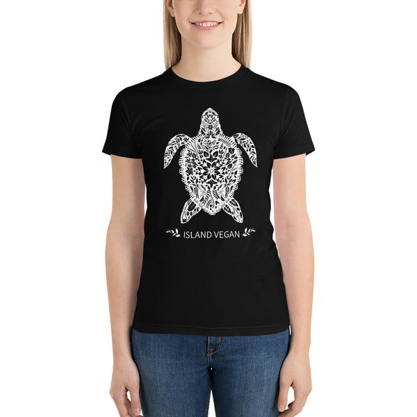 Loud Vegan Island Turtle Short Sleeve Women's T-Shirt