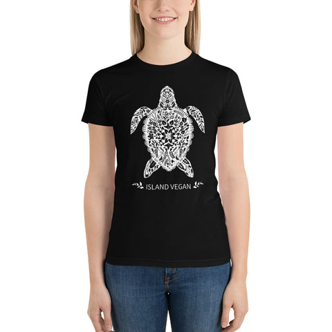 Loud Vegan Island Turtle Short Sleeve Women's T-Shirt