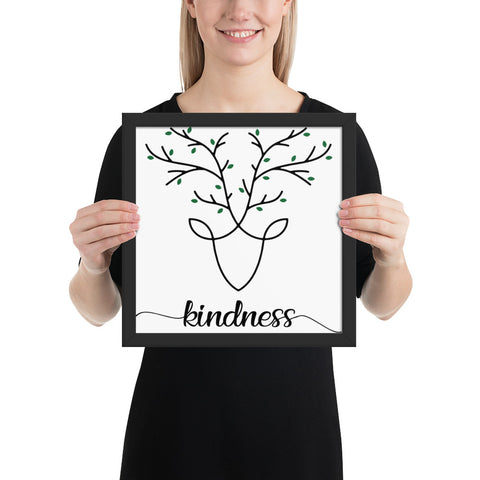 Kindness Framed photo paper poster