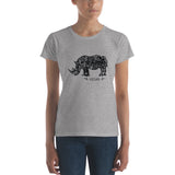 Women's short sleeve Rhinoceros Vegan Power t-shirt
