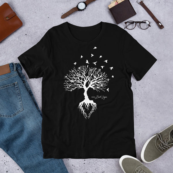 Loud Vegan Heart Rooted Bier Tree - Short-Sleeve T-Shirt (unisex)