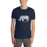 Vegan Rhinoceros design Short-Sleeve Unisex T-Shirt