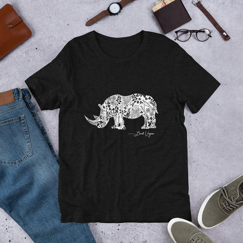 Loud Vegan Signature Rhinoceros Series Short-Sleeve Unisex T-Shirt