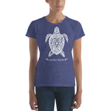 Women's short sleeve t-shirt - Island Turtle Vegan Design