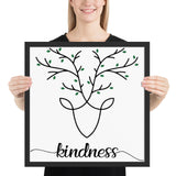 Kindness Framed photo paper poster