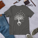 Loud Vegan Heart Rooted Bier Tree - Short-Sleeve T-Shirt (unisex)