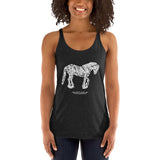 Vegan Horse design Women's Racerback Tank