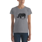Women's short sleeve Rhinoceros Vegan Power t-shirt