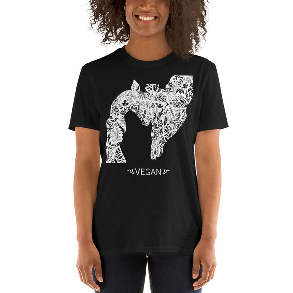 Loud Vegan Giraffe Short-Sleeve T-Shirt (unisex)