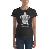 Women's short sleeve t-shirt - Island Turtle Vegan Design
