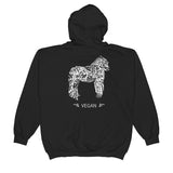 Unisex Gorilla Vegan Zip Hoodie